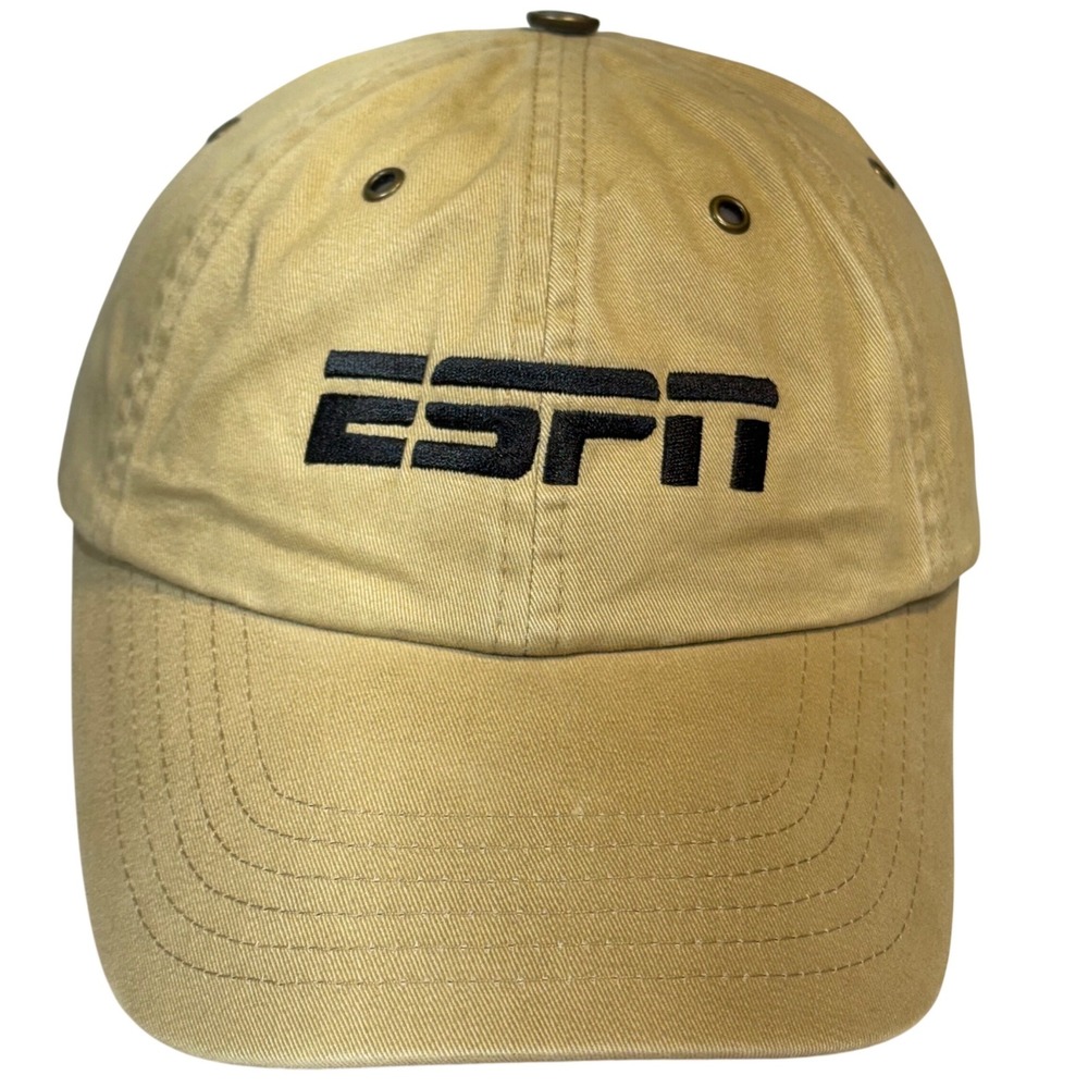 Vintage ESPN K-Products Tan Baseball Cap Hat
